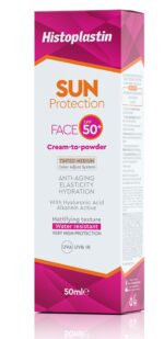 Histoplastin Sun Protection Face Cream To Powder Tinted - Medium SPF50+ 50ml - Image 2