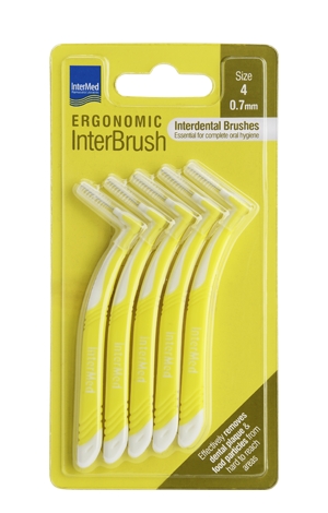 intermed-ergonomic-interbrush-Μεσοδόντια-Βουρτσάκια-με-Λαβή-07mm-Κίτρινα-5τμχ-size-41.jpg Intermed Ergonomic InterBrush Μεσοδόντια Βουρτσάκια με Λαβή 0.7mm Κίτρινα 5τμχ ,Size 4 - Image 1