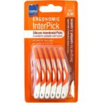 Intermed Ergonomic InterPick Σιλικονούχα Μεσοδόντια Βουρτσάκια S⁄M, 36τεμ