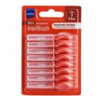Intermed Ergonomic Mini Μεσοδόντια Βουρτσάκια με Λαβή Size 1 - 0.45mm Κόκκινo Χρώμα, 8τεμ
