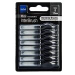 Intermed Ergonomic Mini Μεσοδόντια Βουρτσάκια με Λαβή Size 8 - 1.5mm Μαύρο, 8τεμ
