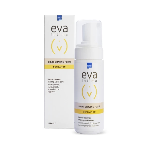 intermed-eva-intima-bikini-shaving-foam-Απαλός-Αφρός-Ξυρίσματος-38-Περιποίησης-Δέρματος-150ml1.jpg Intermed Eva Intima Bikini Shaving Foam Απαλός Αφρός Ξυρίσματος & Περιποίησης Δέρματος, 150ml - Image 1