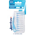 Jordan Interdental Brush Interdental Brushes Blue Medium 0.6mm (10pcs) (31.0095)