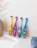 Jordan Children's Toothbrush Step 2 in Yellow⁄Pink Bunny for 3-5 years old (Soft) - Image 2