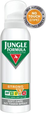 Jungle Formula Strong Soft Care No Touch Αντικουνουπικό σπρέι IRF 3, 125ml