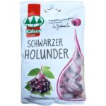 Kaiser Black Elderberry Candies Καραμέλες για τον Ερεθισμένο Λαιμό με Μαύρο Σαμπούκο, 90g