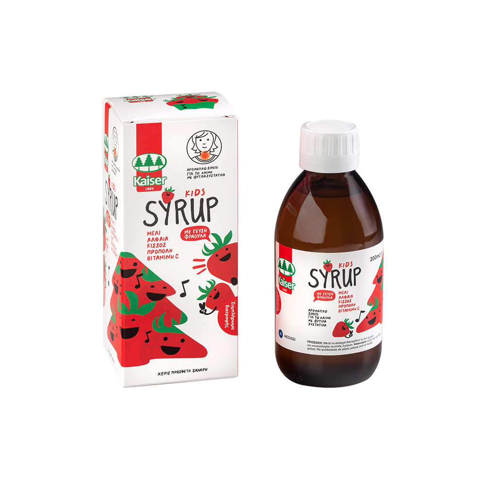 kaiser-syrup-kids-Φράουλα-200-ml1.jpg Kaiser Syrup Kids Φράουλα 200 ml - Image 1