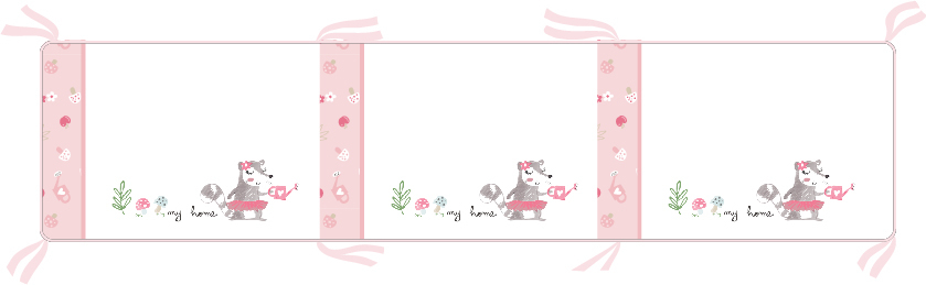 kikka-boo-soft-bumper-Πάντα-Κούνιας-my-home-35x210cm-411010800291.jpg Kikka Boo Soft bumper Πάντα Κούνιας My Home 35x210cm (41101080029) - Image 1