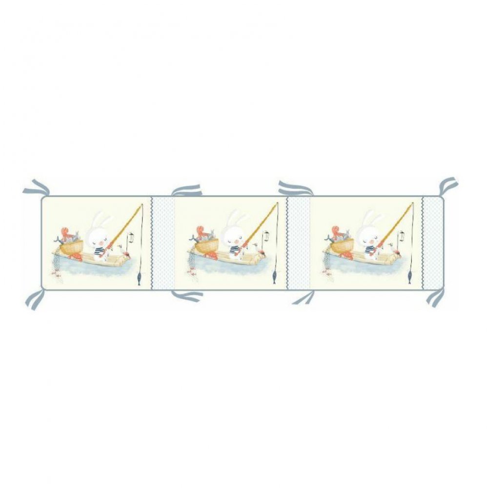 kikka-boo-soft-bumper-Πάντα-Κούνιας-the-fish-panda-35x180cm411010800301.jpg Kikka Boo Soft bumper Πάντα Κούνιας The Fish Panda 35x180cm(41101080030) - Image 1