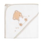 Baby cape bathrobe with hood 90x90cm Dream Big Beige