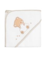 Kikka Boo Βρεφική Κάπα-Μπουρνούζι με Κουκούλα 90x90cm Dream Big Beige