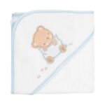 Kikka Boo Βρεφική Κάπα-Μπουρνούζι με Κουκούλα 90x90cm Dream Big Blue