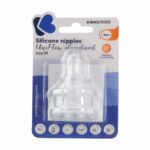 Kikka Boo UniFlow Standard Silicone Medium Flow Nipples for 3+ months 2pcs - Image 2