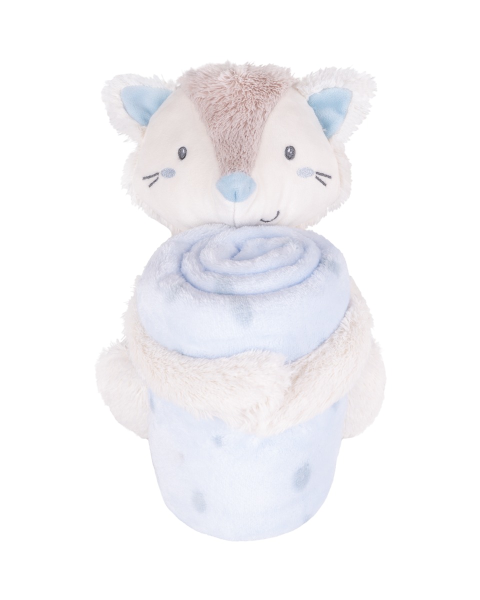 kikka-boo-Κουβέρτα-Αγκαλιάς-38-Λίκνου-little-fox-Βελουτέ-Λευκή-70x100cm-με-Ζωάκι1.jpg Kikka Boo Κουβέρτα Αγκαλιάς & Λίκνου Little Fox Βελουτέ Λευκή 70x100cm με Ζωάκι - Image 1