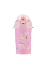 Kikka Boo Παγούρι Καλαμάκι Σιλικόνης 450ml Music Fest Ροζ (31302030081)