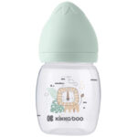 Kikka Boo Plastic Bottle with Silicone Liner 180ml for 0+ months Mint Savanna (31302020096)