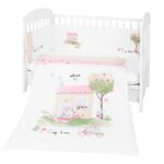 Cot Set My Home 70x140cm Pink 3pcs
