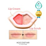 Kocostar Peach Duoduo Lip Scrub & Lip Oil in Cream για Απαλά & Ενυδατωμένα Χείλη, 43g - Image 4