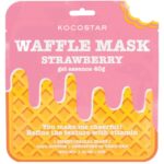 Kocostar Waffle Mask Strawberry Εμποτισμένη Mάσκα Καθαρισμού & Λάμψης για Λιπαρές Επιδερμίδες, 40g