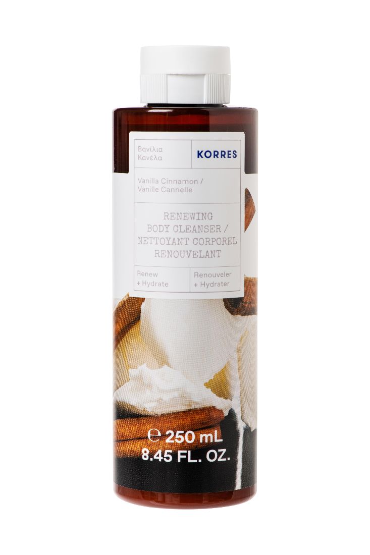 korres-renewing-body-cleanser-vanilla-cinnamon-Αφρόλουτρο-Βανίλια-Κανέλα-250ml1.jpg Korres Renewing Body Cleanser Vanilla Cinnamon Αφρόλουτρο Βανίλια Κανέλα 250ml - Image 1