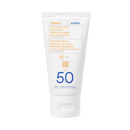 korres-yoghurt-tinted-sunscreen-face-cream-Αντηλιακή-Κρέμα-Προσώπου-με-Χρώμα-spf50-50ml1.jpg KORRES Yoghurt Tinted Sunscreen Face Cream Αντηλιακή Κρέμα Προσώπου με Χρώμα SPF50, 50ml - Image 1