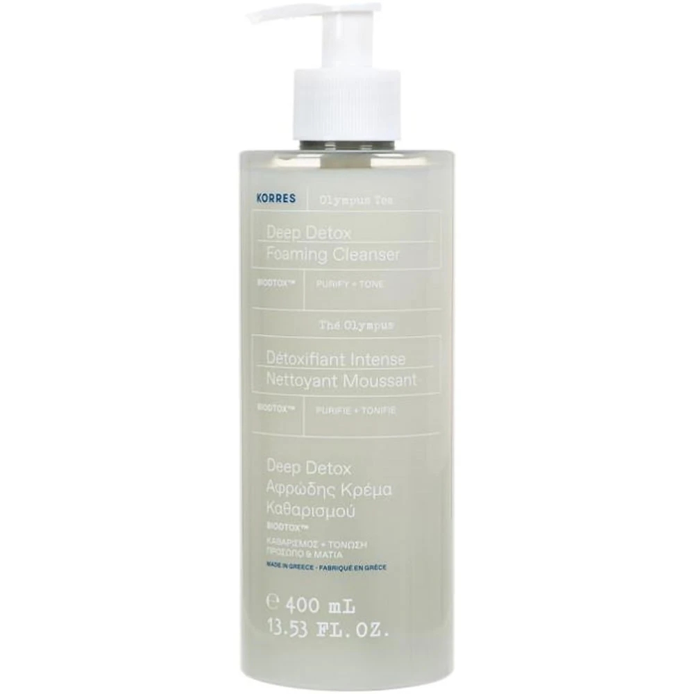 korres-Τσαϊ-του-Ολύμπου-deep-detox-foaming-cleanser-400ml1.jpg Korres Τσαϊ του Ολύμπου Deep Detox Foaming Cleanser 400ml - Image 1