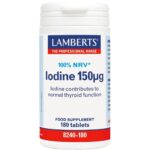 Lamberts Iodine 150μg Συμπλήρωμα Διατροφής για την Ανάπτυξη & Την Υγεία του Δέρματος 180tabs