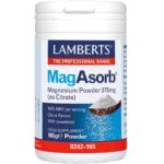 Lamberts Mag Asorb Magnesium Powder 375mg Συμπλήρωμα Διατροφής Μαγνησίου σε Κιτρική Μορφή 165g