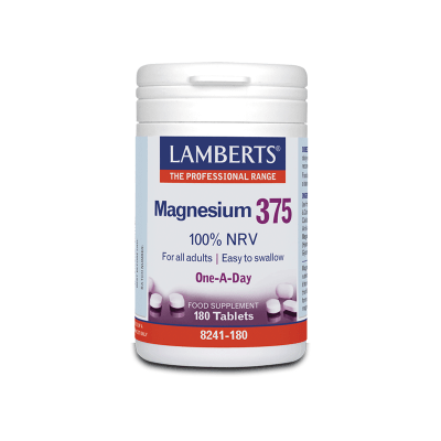 lamberts-magnesium-375-100-nrv-180-ταμπλέτες-82411.png Lamberts Magnesium 375 100% NRV Συμπλήρωμα για το Νευρικό & Μυοσκελετικό Σύστημα 180tabs - Image 1