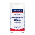 Lamberts Nicotinamide 250mg Συμπλήρωμα για την Υγεία του Νευρικού Συστήματος 100tabs