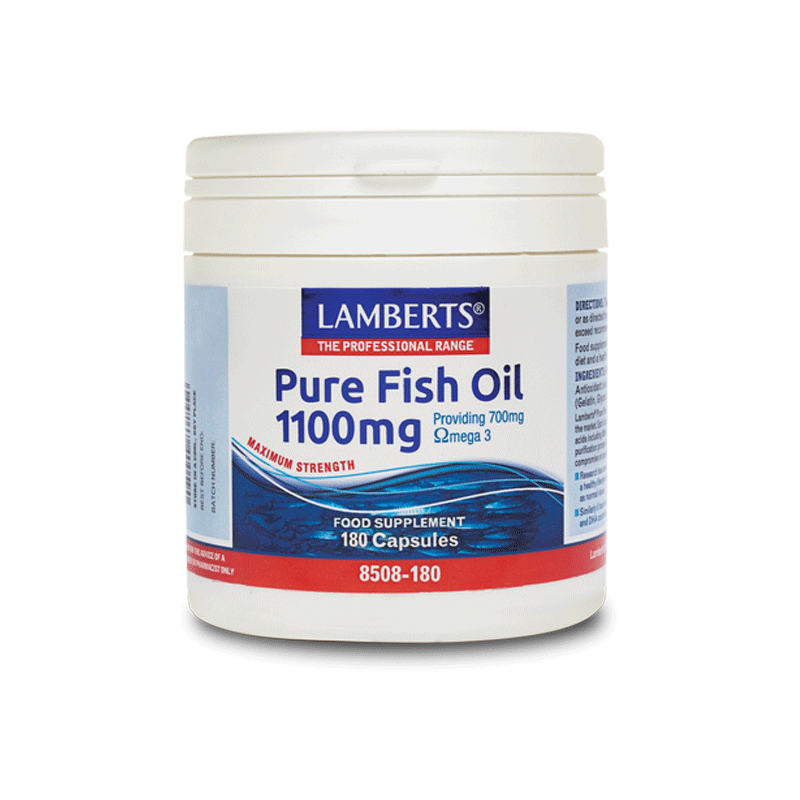 lamberts-pure-fish-oil-Ιχθυέλαιο-1100mg-180-κάψουλες-85081.png Lamberts Pure Fish Oil Ιχθυέλαιο 1100mg 180 κάψουλες (8508) - Image 1