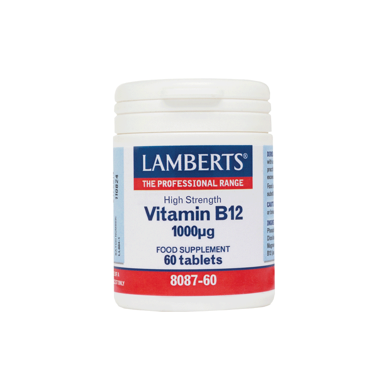 lamberts-vitamin-b12-για-Ενέργεια-38-Ανοσοποιητικό-1000mg-60-ταμπλέτες-80871.png Lamberts Vitamin B12 1000μg Συμπλήρωμα για το Νευρικό & Κυκλοφορικό Σύστημα 60tabs - Image 1