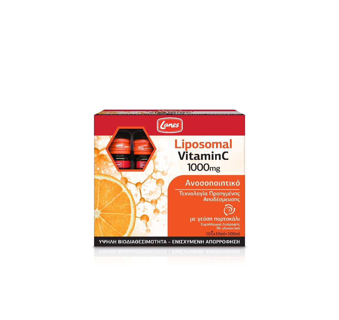 lanes-liposomal-vitamin-c-Συμπλήρωμα-Διατροφής-με-Λιποσωμιακή-vit-c-1000mg-10x10ml1.jpg Lanes Liposomal Vitamin C Συμπλήρωμα Διατροφής με Λιποσωμιακή Vit. C 1000mg 10x10ml - Image 1