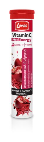 Lanes Vitamin C Plus Energy Συμπλήρωμα Διατροφής Για Ενίσχυση Ανοσοποιητικού & Ενέργεια 20eff.tbs