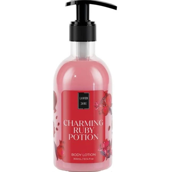 lavish-care-body-lotion-charming-ruby-potion-Ενυδατική-Κρέμα-Σώματος-με-Άρωμα-Ρόδι-300ml1.jpg Lavish Care Body Lotion Charming Ruby Potion Ενυδατική Κρέμα Σώματος με Άρωμα Ρόδι, 300ml - Image 1