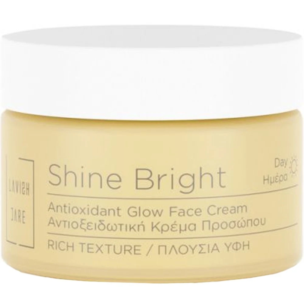 lavish-care-shine-bright-antioxidant-glow-face-cream-Αντιοξειδωτική-Κρέμα-Προσώπου-50ml1.jpg Lavish Care Shine Bright Antioxidant Glow Face Cream Αντιοξειδωτική Κρέμα Προσώπου, 50ml - Image 1
