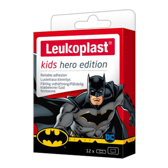 leukoplast-kids-hero-edition-batman-2-μεγέθη-12τμχ1.jpg Leukoplast Kids Hero Edition Batman 2 μεγέθη (12τμχ) - Image 1