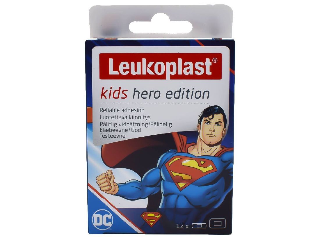 leukoplast-kids-hero-edition-superman-2-μεγέθη-12τμχ1.jpg Leukoplast Kids Hero Edition Superman 2 μεγέθη (12τμχ) - Image 1