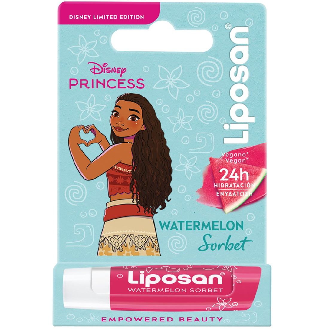 liposan-disney-princess-lip-balm-watermelon-sorbet-48g1.jpg Liposan Disney Princess Lip Balm Watermelon Sorbet, 4.8g - Image 1