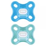 MAM Comfort Πιπίλα Σιλικόνης Boy Μπλε⁄Γαλάζιο 0-3 μηνών (2τμχ) (126SB)