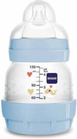 MAM Easy Start™ Anti-Colic Plastic Bottle, 0 months Blue 130ml (353SB)