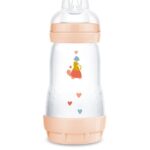 MAM Easy Start™ Anti-Colic Plastic Bottle for Girls, Orange 2+ months, 260ml (351SG)