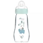 MAM Feel Good Glass Bottle Forest Boy 260ml Blue from 2+months (375SB)