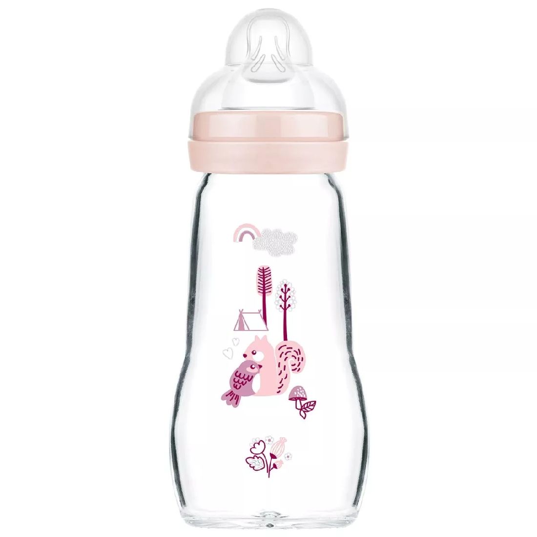 mam-feel-good-Γυάλινο-Μπιμπερό-forest-Κορίτσι-260ml-Ροζ-απο-2μηνών-375sg1.jpg MAM Feel Good Γυάλινο Μπιμπερό Forest Κορίτσι 260ml Ροζ απο 2+μηνών (375SG) - Image 1