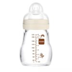 MAM Feel Good Glass Bottle Forest Beige 0+ months ,170ml (370SU) - Image 2