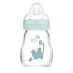 MAM Feel Good Glass Bottle Forest Petrol 0+ months ,170ml (370SB)