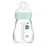 MAM Feel Good Glass Bottle Forest Petrol 0+ months ,170ml (370SB) - Image 2
