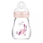 MAM Feel Good Glass Bottle Forest Pink 0+ months ,170ml (370SG)