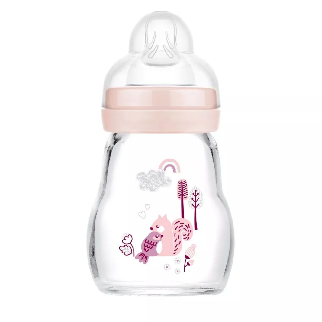 mam-feel-good-Γυάλινο-Μπιμπερό-forest-Ροζ-0-μηνών-170ml-370sg1.jpg MAM Feel Good Γυάλινο Μπιμπερό Forest Ροζ 0+ μηνών ,170ml (370SG) - Image 1
