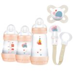 MAM Gift Set - Collection Better Together Girl - Gift Set 5 pcs for newborns Orange (660G)